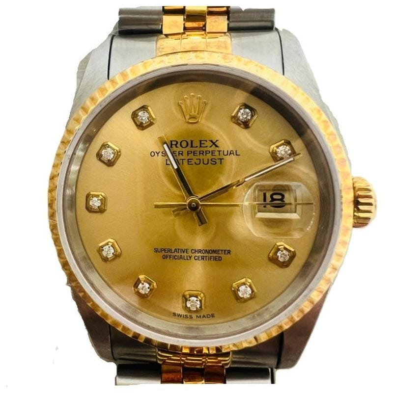 Rolex | Datejust | 16233 | Gold/Steel | 36 mm | Champagne | Automatic