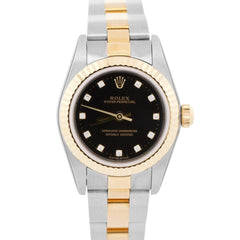 Rolex | Oyster Perpetual | 76193 | Gold/Steel | 24 mm | Black | Automatic