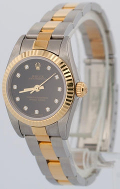 Rolex | Oyster Perpetual | 76193 | Gold/Steel | 24 mm | Black | Automatic