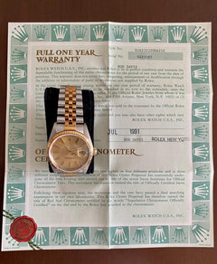 Rolex | Datejust | R16233320B6252 | Gold/Steel | 36 mm | Gold/Steel | Gold | Automatic