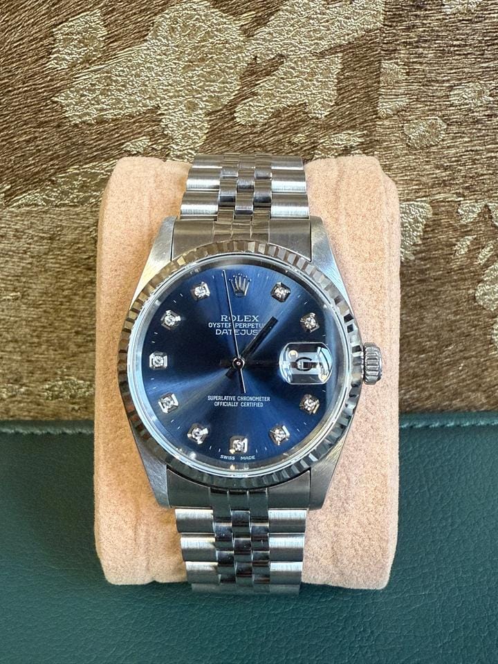Rolex | Datejust | 16234 | Steel | 36 mm | Steel | Blue | Automatic