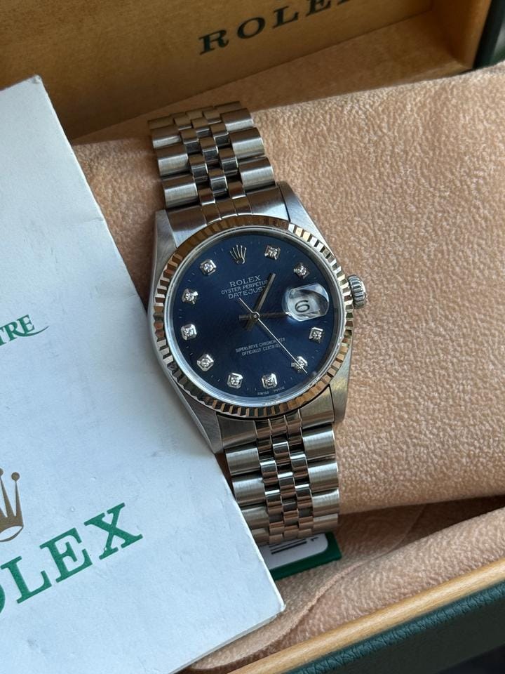 Rolex | Datejust | 16234 | Steel | 36 mm | Steel | Blue | Automatic