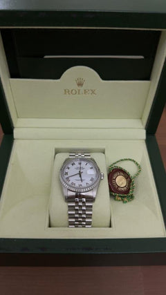 Rolex | Datejust | 16220 | Steel | 36 mm | Steel | White | Automatic