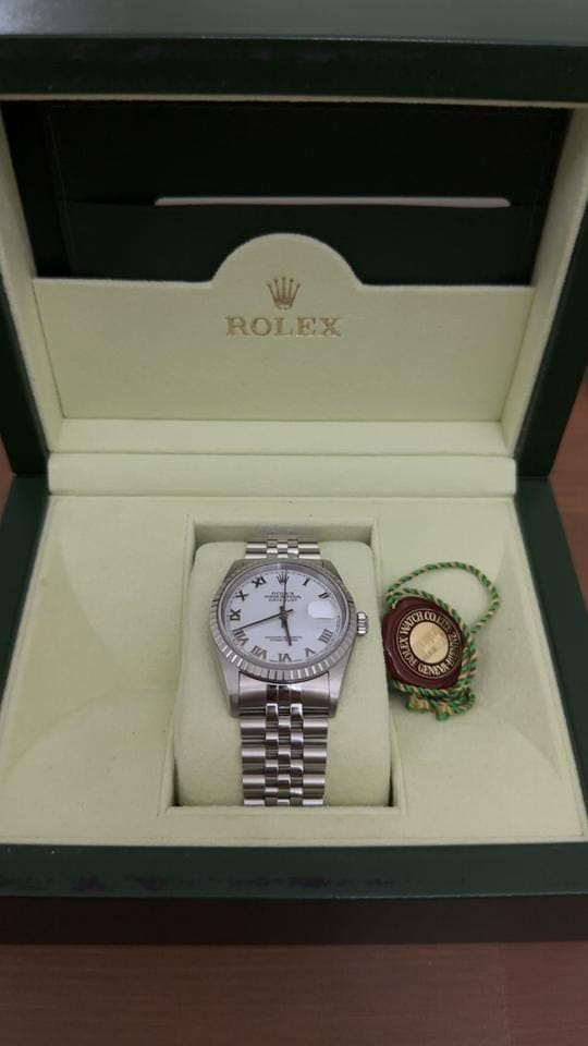 Rolex | Datejust | 16220 | Steel | 36 mm | Steel | White | Automatic