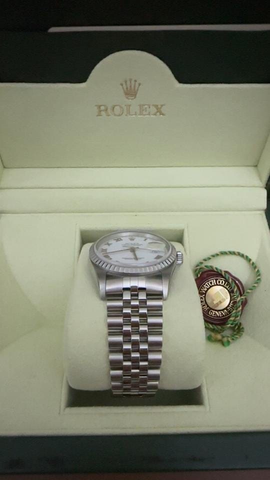Rolex | Datejust | 16220 | Steel | 36 mm | Steel | White | Automatic