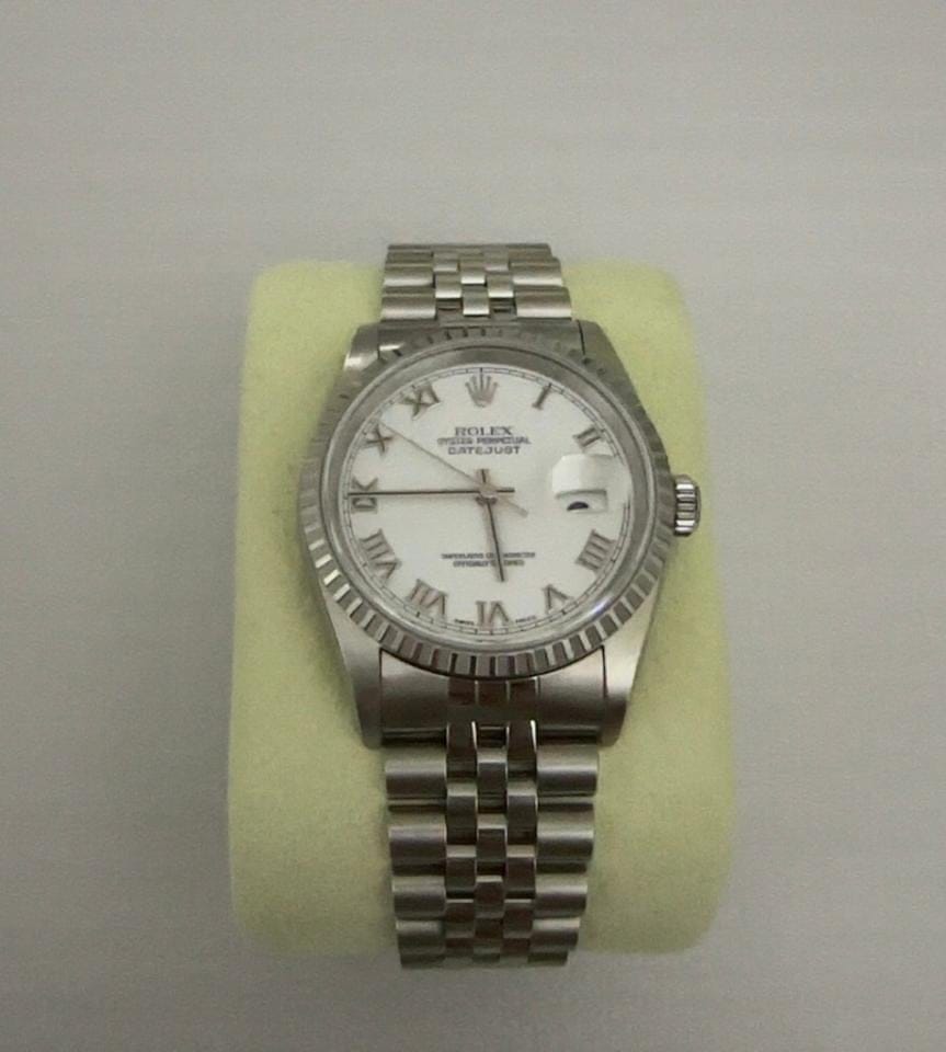 Rolex | Datejust | 16220 | Steel | 36 mm | Steel | White | Automatic