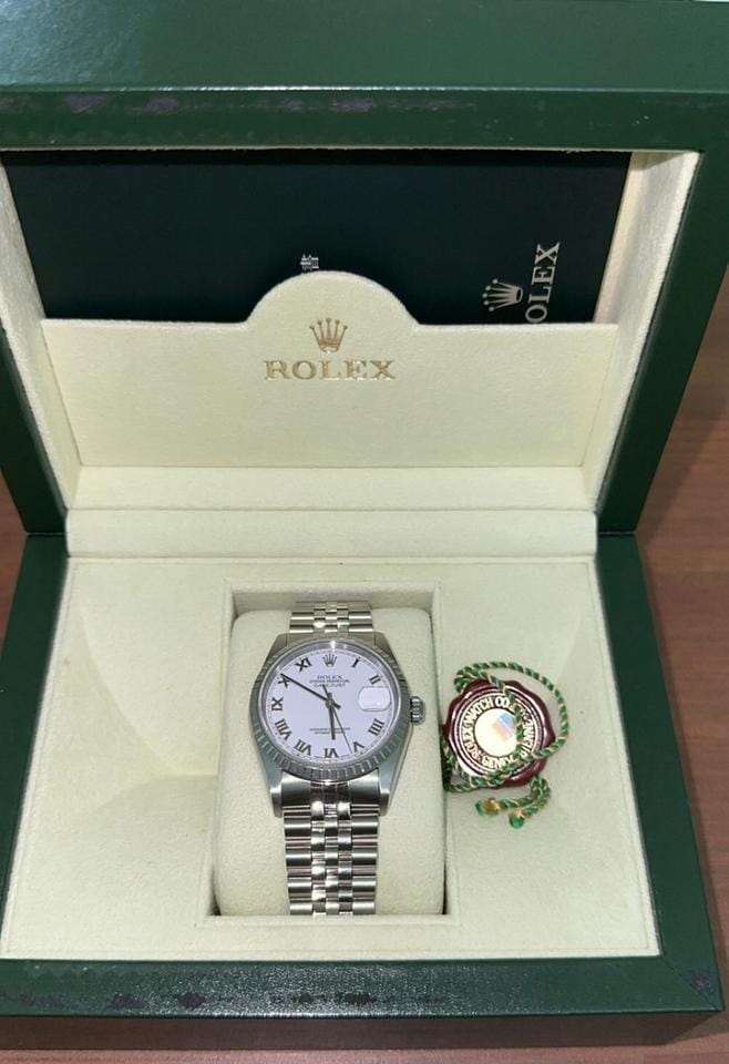Rolex | Datejust | 16220 | Steel | 36 mm | Steel | White | Automatic