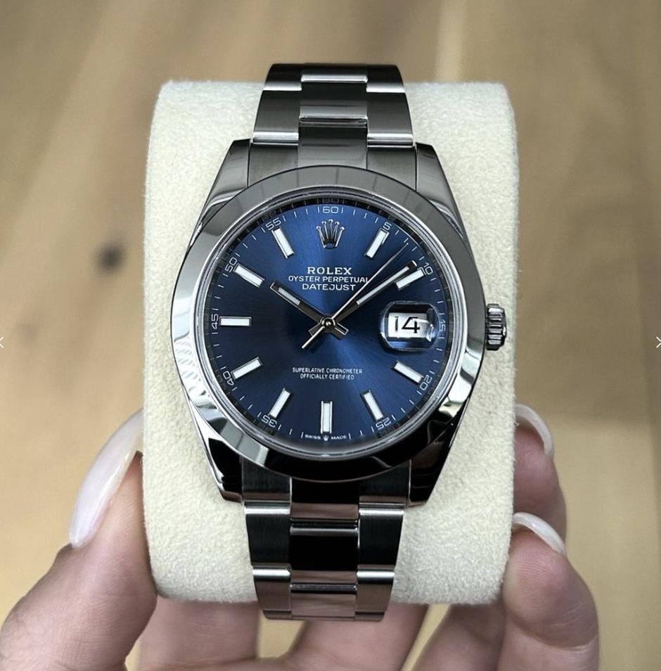 Rolex | Datejust | 126300 | Steel | 41 x 48 mm | Steel | Blue | Automatic