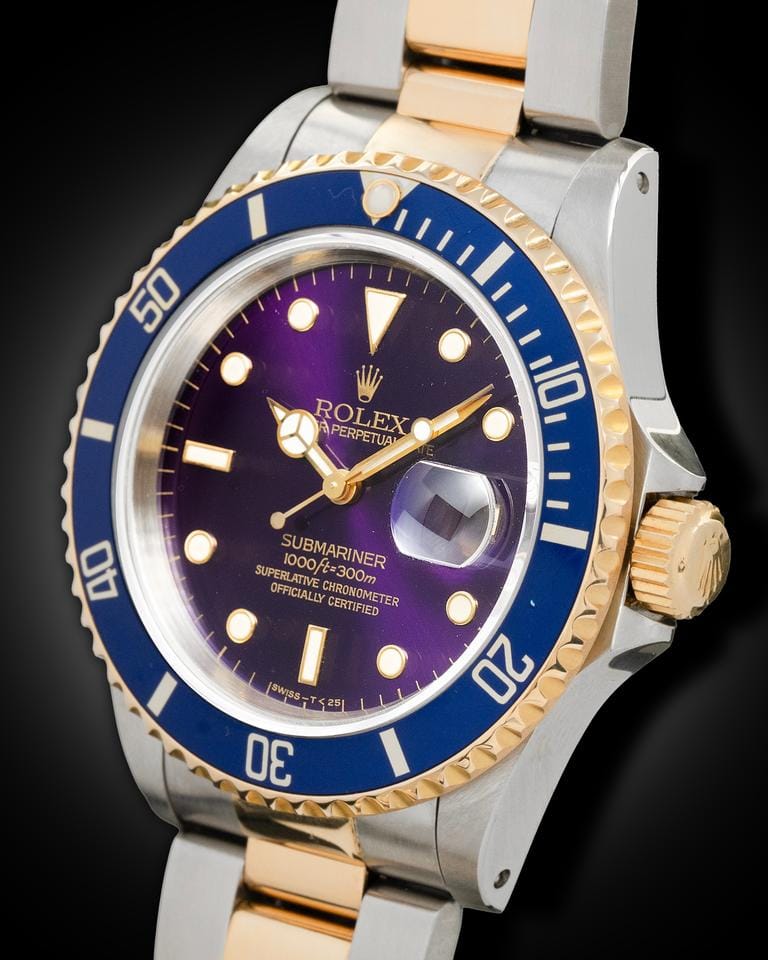Rolex | Submariner | 16613 | Gold/Steel | 40 mm | Gold/Steel | Purple | Automatic
