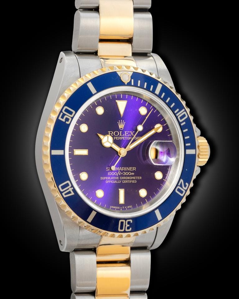 Rolex | Submariner | 16613 | Gold/Steel | 40 mm | Gold/Steel | Purple | Automatic