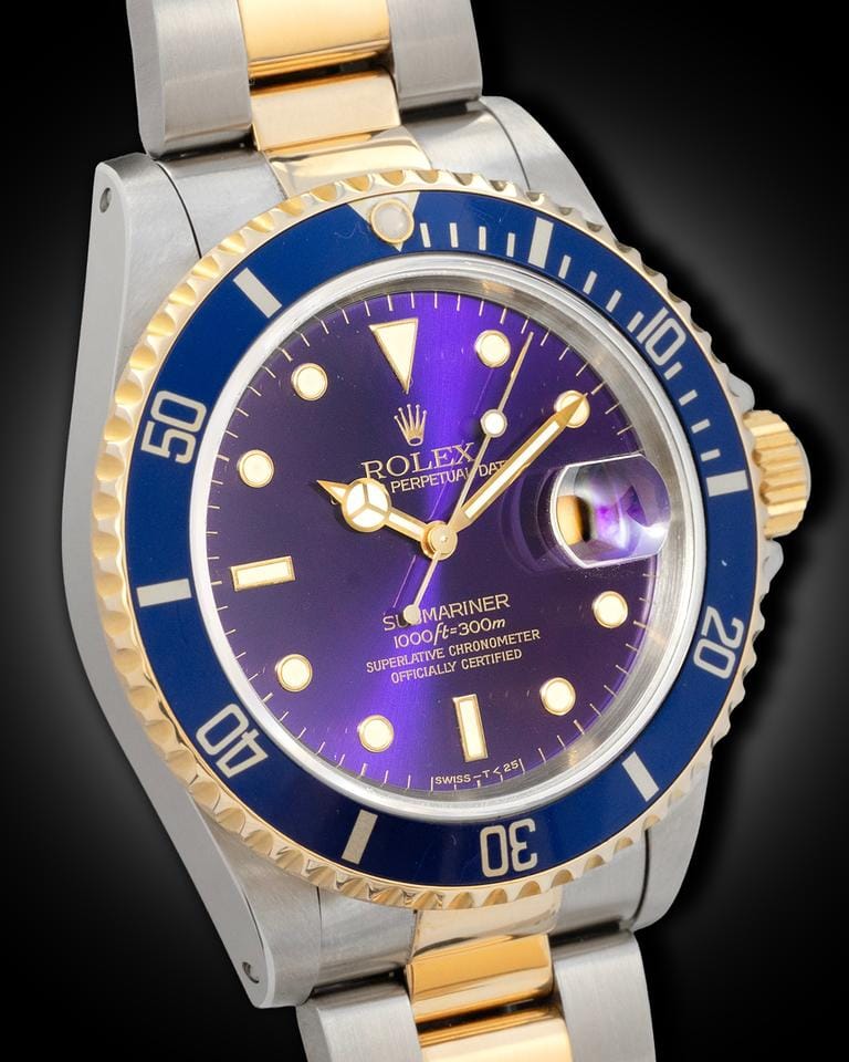 Rolex | Submariner | 16613 | Gold/Steel | 40 mm | Gold/Steel | Purple | Automatic