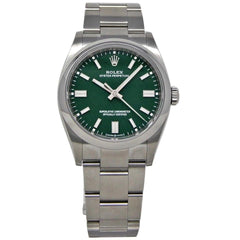 Rolex | Oyster Perpetual | 116000 | Steel | 36 mm | Steel | Green | Automatic