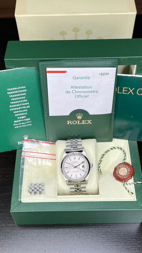 Rolex | Datejust | 16234 | Steel | 36 x 44 mm | Steel | Silver | Automatic