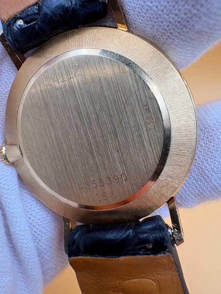 Rolex | Cellini | 4112 | Yellow gold | 32 x 38 mm | Leather | White | Manual winding