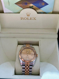 Rolex | Datejust | 116233 | Yellow gold | 36 mm | Gold/Steel | Champagne | Automatic