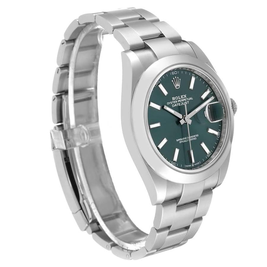 Rolex | Datejust | 126300-0019 | Steel | 41 mm | Steel | Green | Automatic
