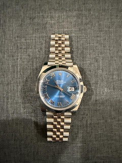 Rolex | Datejust | 126300 | Sapphire crystal | 41 x 48 mm | Steel | Blue | Automatic