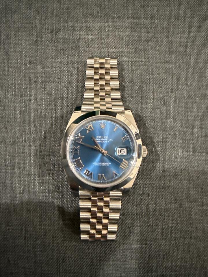 Rolex | Datejust | 126300 | Sapphire crystal | 41 x 48 mm | Steel | Blue | Automatic
