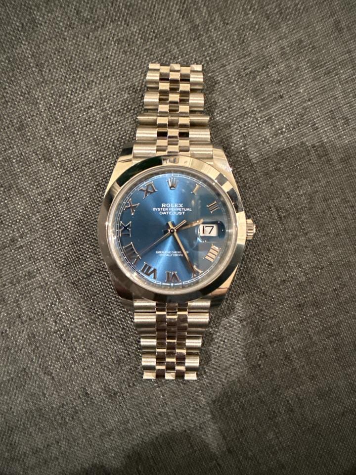Rolex | Datejust | 126300 | Sapphire crystal | 41 x 48 mm | Steel | Blue | Automatic