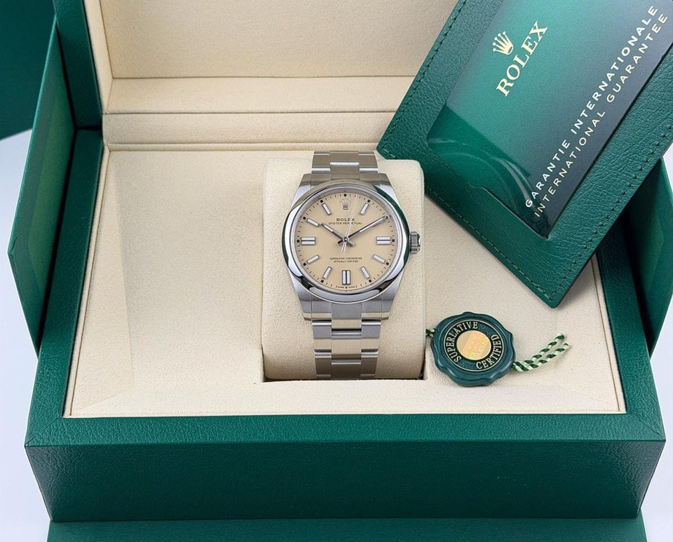 Rolex | Oyster Perpetual | 134300 | Steel | 41 x 47 mm | Steel | Champagne | Automatic