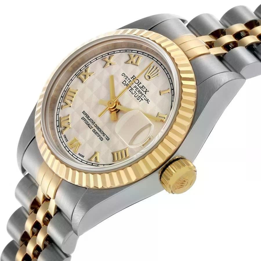 Rolex | Datejust | 69173 | Yellow gold | 26 mm | Gold/Steel | White | Automatic