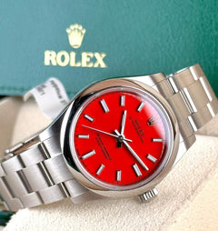 Rolex | Oyster Perpetual | 277200 | Steel | 31 mm | Steel | Red | Automatic