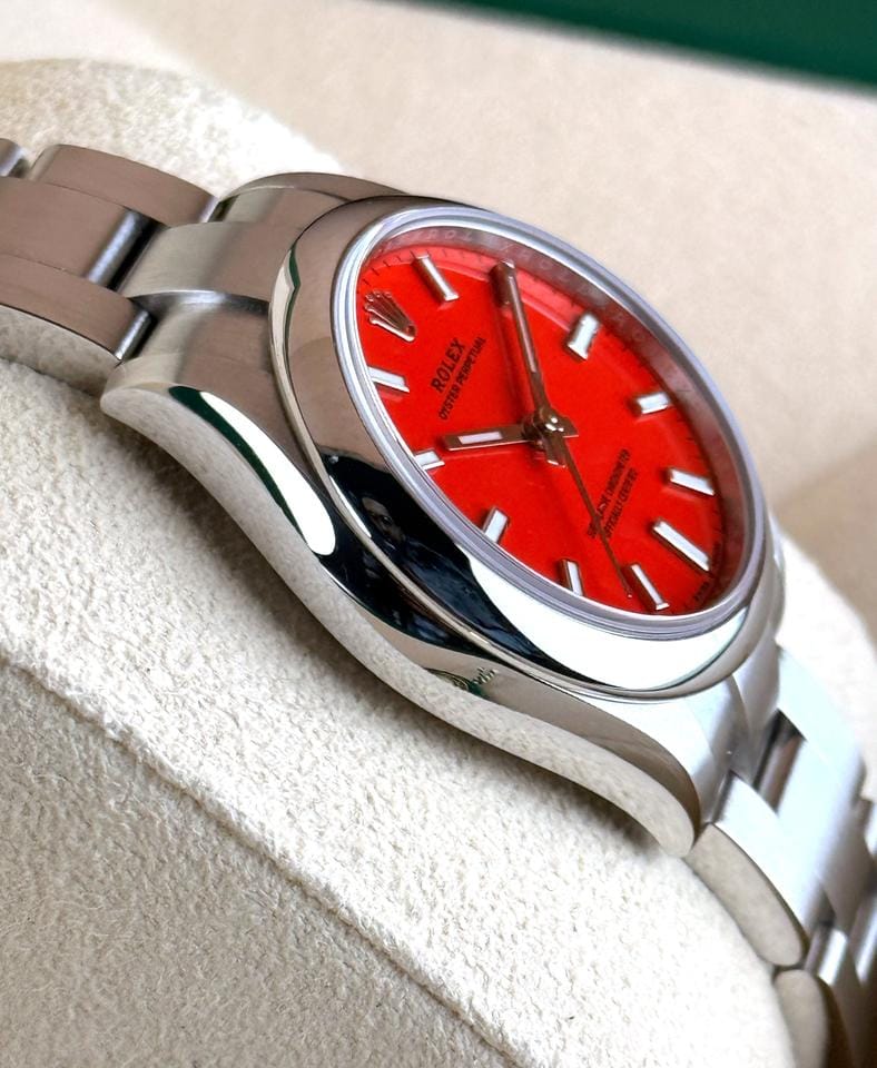 Rolex | Oyster Perpetual | 277200 | Steel | 31 mm | Steel | Red | Automatic