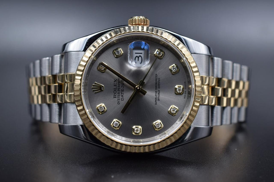 Rolex | Datejust | 116233 | Gold/Steel | 36 mm | Gold/Steel | Silver | Automatic