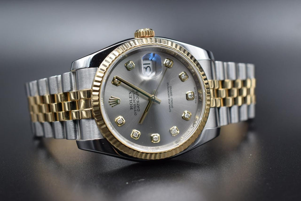 Rolex | Datejust | 116233 | Gold/Steel | 36 mm | Gold/Steel | Silver | Automatic