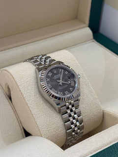 Rolex | Datejust | 279174 GREY ROMAN JUB | White gold | 28 mm | Steel | Grey | Automatic