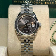 Rolex | Datejust | 279174 GREY ROMAN JUB | White gold | 28 mm | Steel | Grey | Automatic