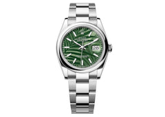 Rolex | Datejust | M126200-0020 | Steel | 36 mm | Steel | Green | Automatic