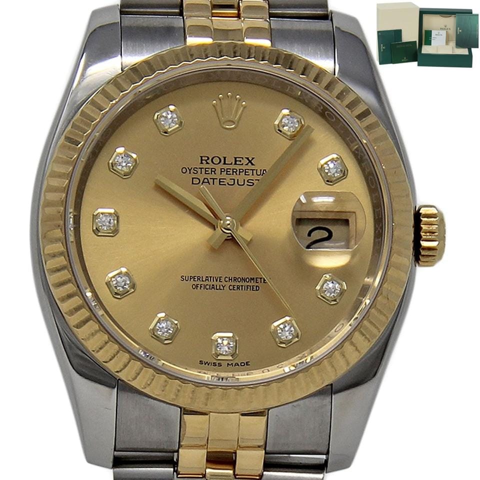 Rolex | Datejust | 116233 | Steel | 36 mm | Gold/Steel | Champagne | Automatic