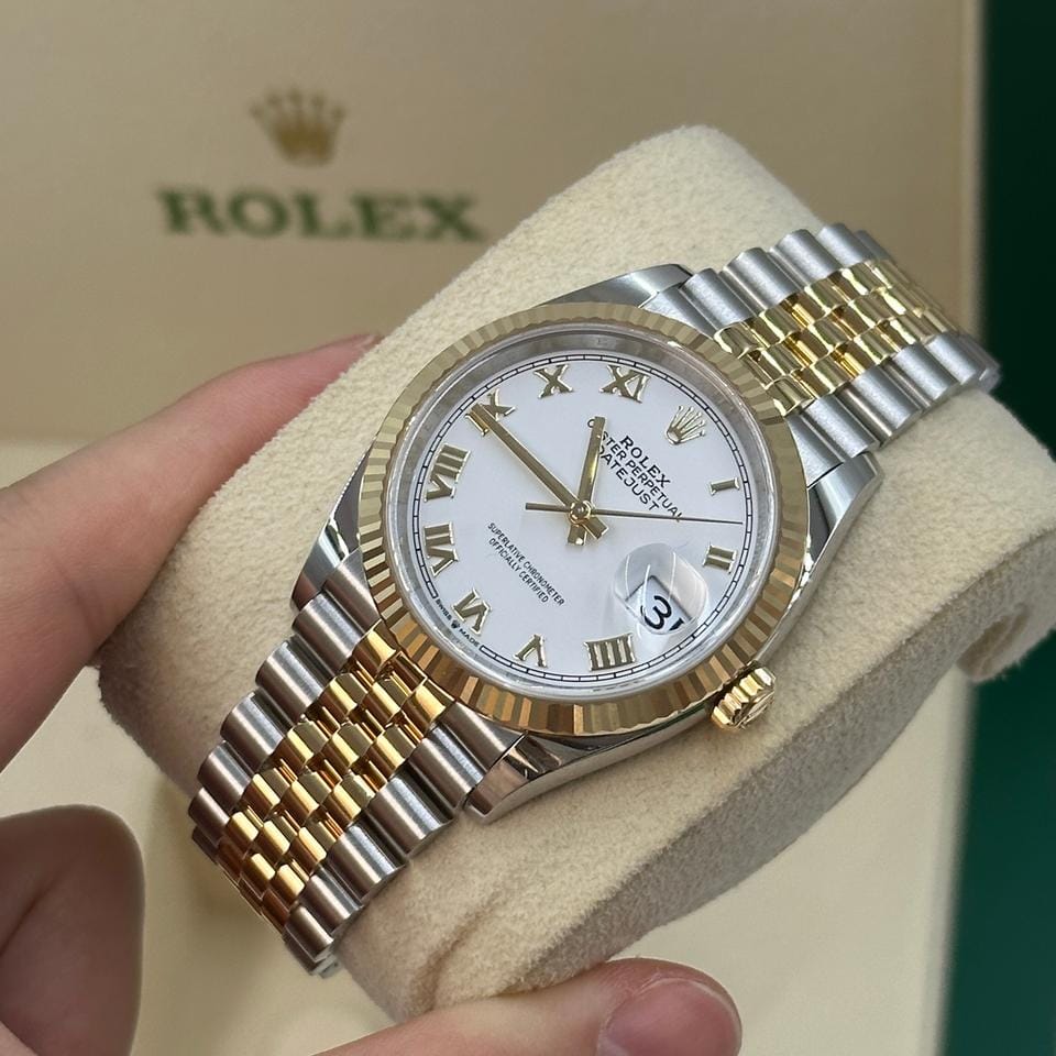 Rolex | Datejust | 126233 | Steel | 36 mm | Gold/Steel | White | Automatic