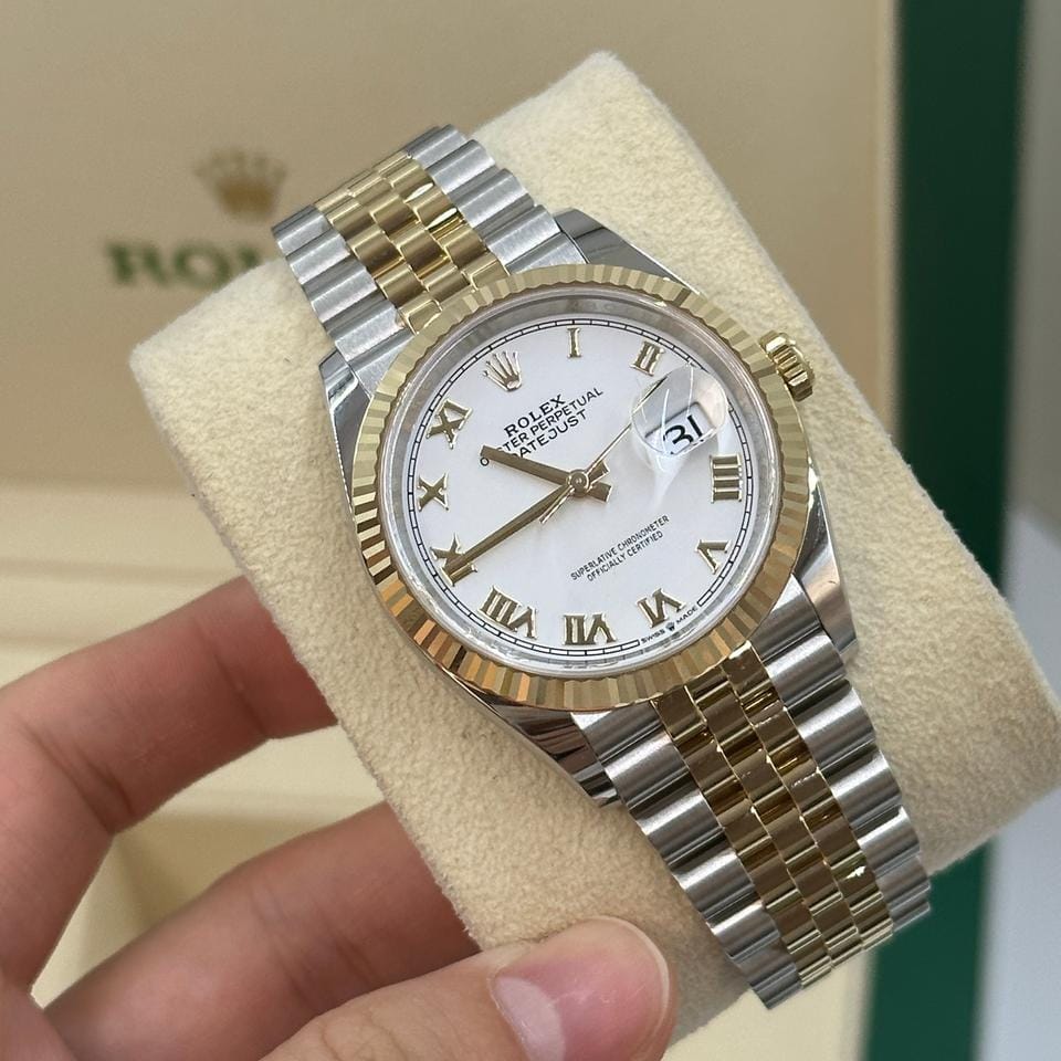 Rolex | Datejust | 126233 | Steel | 36 mm | Gold/Steel | White | Automatic