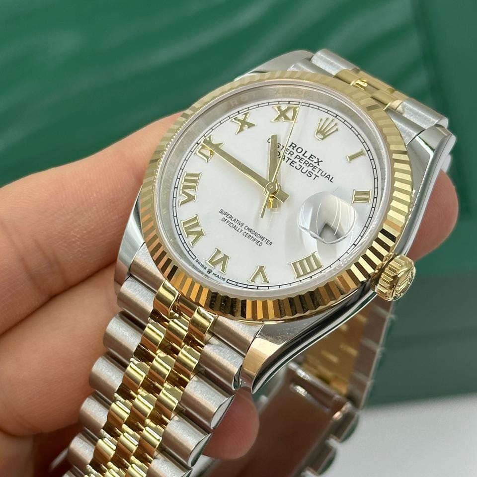 Rolex | Datejust | 126233 | Steel | 36 mm | Gold/Steel | White | Automatic