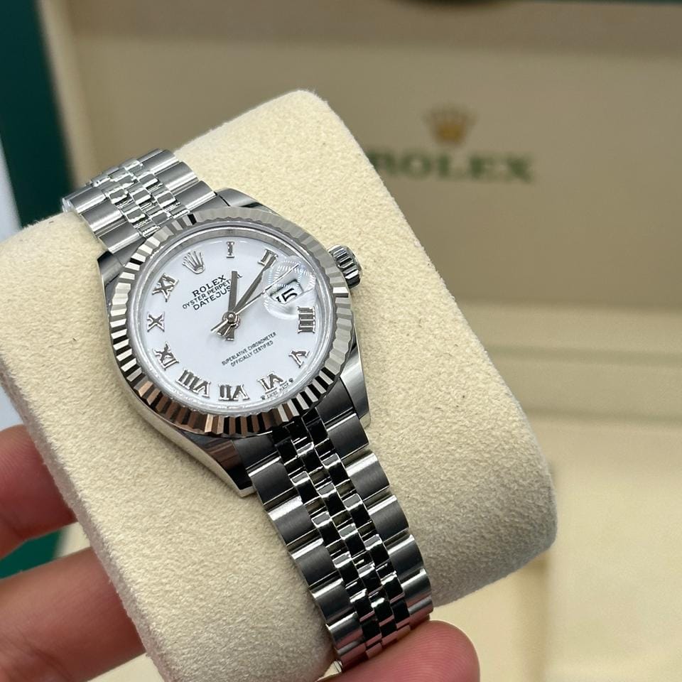 Rolex | Datejust | 279174 WHITE ROMAN JUB | Steel | 28 mm | Steel | White | Automatic