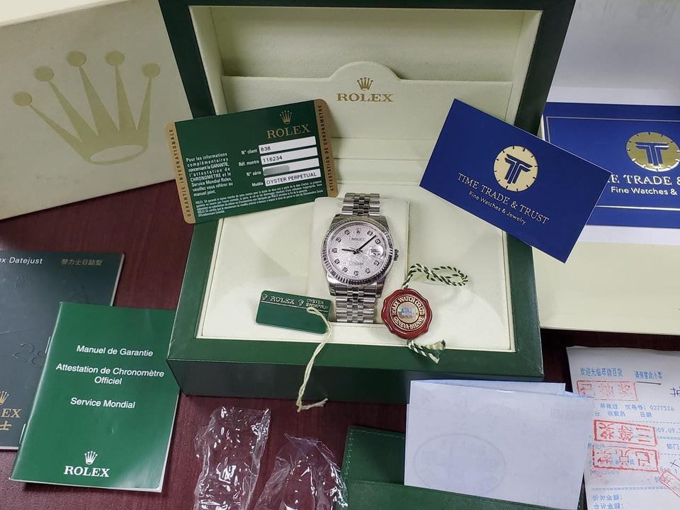 Rolex | Datejust | 116234 | Steel | 36 mm | Steel | Mother of pearl | Automatic