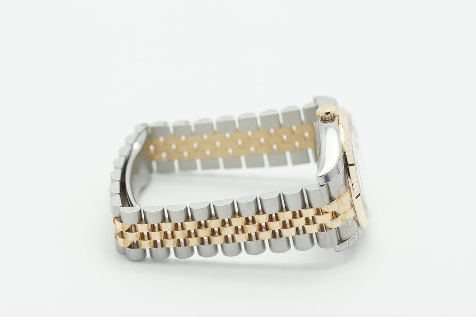 Rolex | Datejust | 116233 | Yellow gold | 36 mm | Gold/Steel | Grey | Automatic