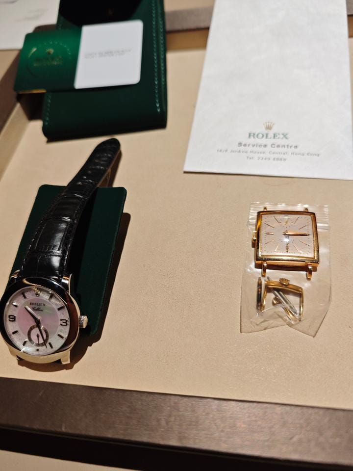 Rolex | Cellini | 5240 | Platinum | 35 mm | Platinum | Mother of pearl | Manual winding