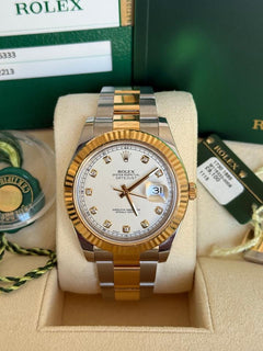 Rolex | Datejust | 116333 | Gold/Steel | 41 mm | Gold/Steel | White | Automatic