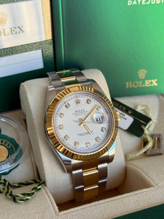 Rolex | Datejust | 116333 | Gold/Steel | 41 mm | Gold/Steel | White | Automatic