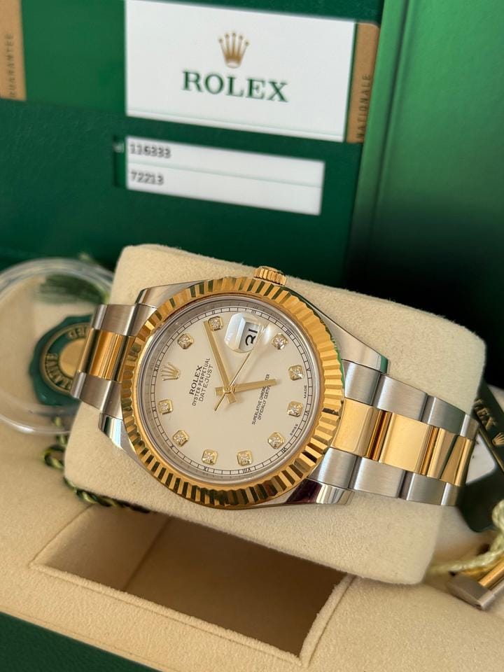 Rolex | Datejust | 116333 | Gold/Steel | 41 mm | Gold/Steel | White | Automatic