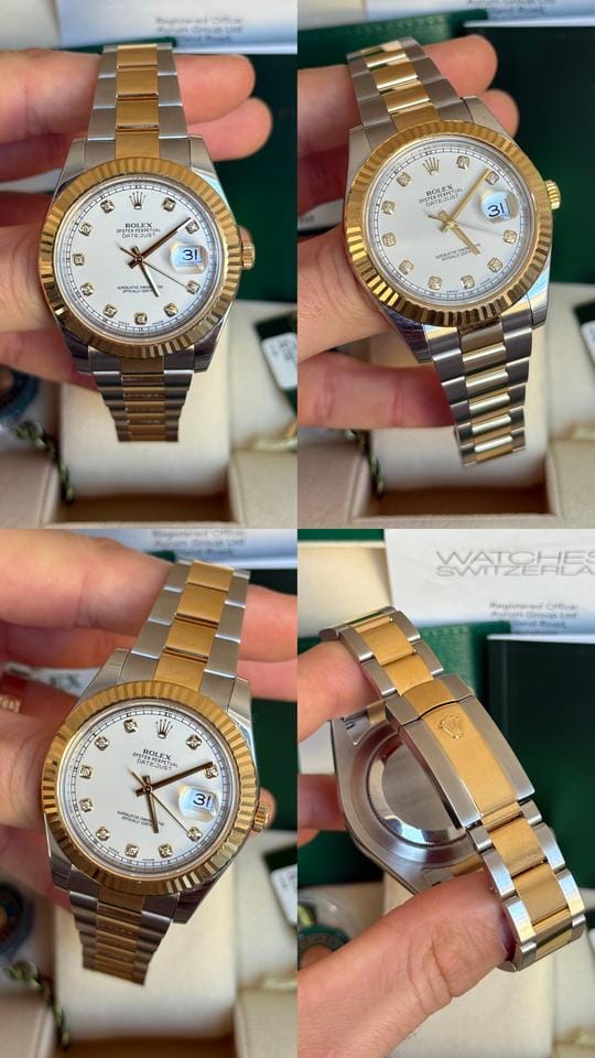 Rolex | Datejust | 116333 | Gold/Steel | 41 mm | Gold/Steel | White | Automatic