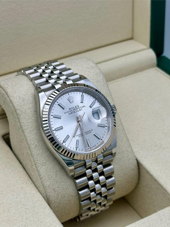 Rolex | Datejust | 126234 | Steel | 36 mm | Steel | Silver (solid) | Automatic