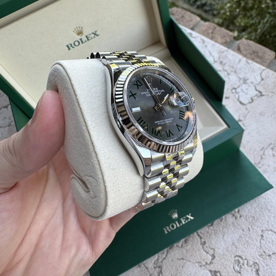 Rolex | Datejust | 126234 | White gold | 36 mm | White gold | Grey | Automatic