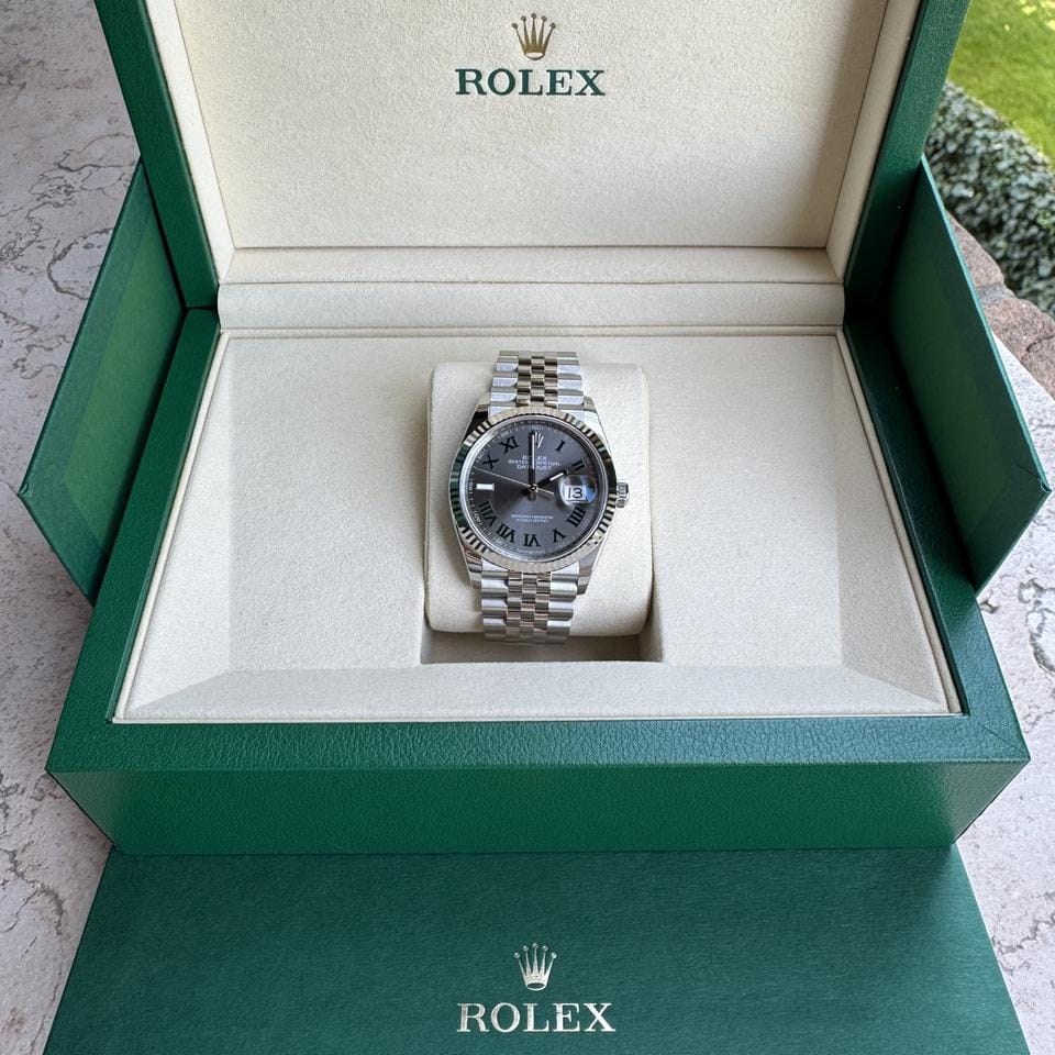 Rolex | Datejust | 126234 | White gold | 36 mm | White gold | Grey | Automatic