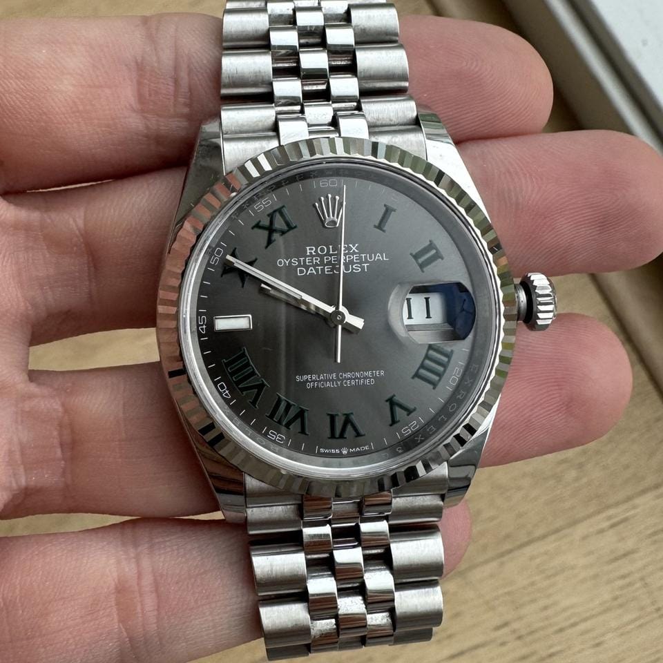 Rolex | Datejust | 126234 | White gold | 36 mm | White gold | Grey | Automatic
