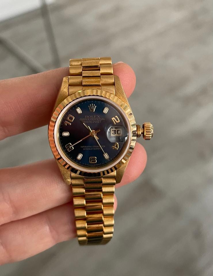 Rolex | Datejust | 79178 | Yellow gold | 26 mm | Yellow gold | Blue | Automatic