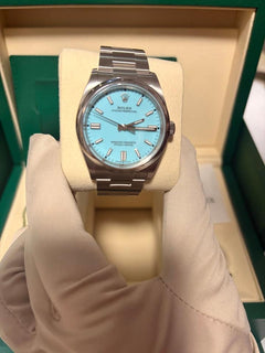 Rolex | Oyster Perpetual | 12400 | Steel | 36 mm | Steel | Turquoise | Automatic